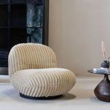 Fauteuil Swivel Fluffy Beige - Fluffy - Giga Meubel