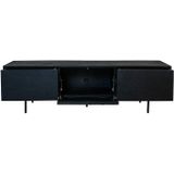 Giga Meubel - Tv-meubel 160cm - Zwart Mangohout - 160x40x45cm
