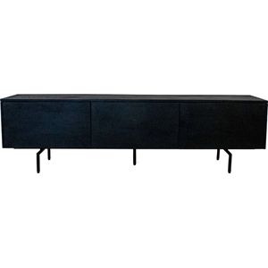 Giga Meubel - Tv-meubel 160cm - Zwart Mangohout - 160x40x45cm