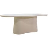 Eettafel Jessie Organisch Beige 220cm - Beton/MDF - Giga Meubel