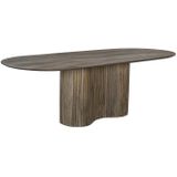 Eettafel Ava Ovaal Bruin 200cm - Mangohout - Giga Meubel