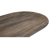 Eettafel Ava Ovaal Bruin 200cm - Mangohout - Giga Meubel