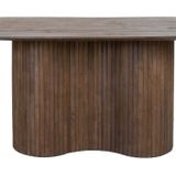 Eettafel Ava Ovaal Donkerbruin 200cm - Mangohout - Giga Meubel