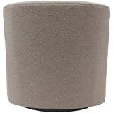 Draaifauteuil Alma Bouclé Taupe Taupe - Bouclé - Giga Meubel