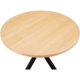 Giga Meubel - Eettafel Naturel Rond 120cm - Eiken Fineer