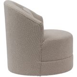 Draaifauteuil Taavi Bouclé Taupe Taupe - Bouclé - Giga Meubel