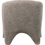 Fauteuil Jackie Taupe Taupe - Stof - Giga Meubel