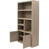 Wandkast Xander Beige 220cm - Hardhout/Hout - Giga Meubel