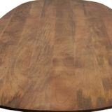 Eettafel Feline Bruin 240cm - Mangohout - Giga Meubel