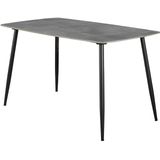 GM Eetkamertafel Ceramic Naturel Lichtgrijs 140cm - Metaal/Keramiek