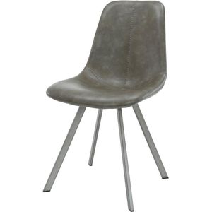 Eetkamerstoel leer Taupe - Draaggewicht125kg - Urban/Chic