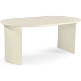 Eettafel Demy Ovaal Beige 180cm - MDF - Giga Meubel