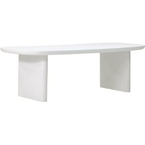 Giga Meubel Eettafel Maya - Deens Ovaal 240cm - Wit Betonlook