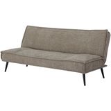 Slaapbank Mali Taupe 180cm Taupe - Stof/Metaal - Giga Meubel