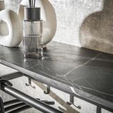 Kapstok - Hout - Zwart - 5 Haken