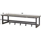 Kapstok - Hout - Zwart - 5 Haken