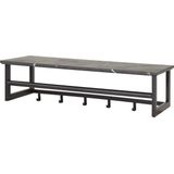 Kapstok - Hout - Zwart - 5 Haken