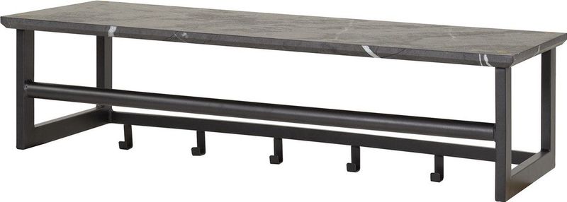 Kapstok - Hout - Zwart - 5 Haken