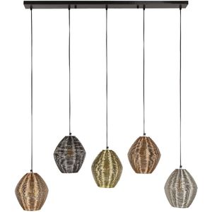 GM Hanglamp Web Mix 5-Lichts Multi - Kunststof/Metaal