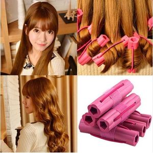 Soft Foam Papillot Softsticks 6 delige set Haarkrullerset - Foam Papillotten - Haarsrullerset Haarrollers / Haarkrullers / Krulspelden Set - Foam Papillotten - Krullen - Hair Foam Rollers - Elastiek - Heble