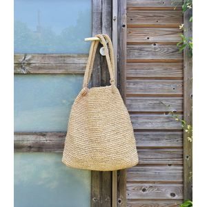 Wakatobi Zomer Gevlochten Raffia schoudertas Strandtas