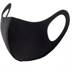 Wasbaar Mondmasker - Zwart - Scuba - 1+1 GRATIS