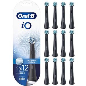 Oral-B iO Ultimate Clean Black Opzetborstels - 12 stuks