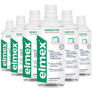 Elmex Sensitive - Mondwater - 6 x 400 ml