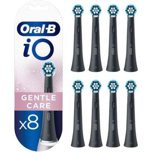 Oral-B - iO Gentle Care - Opzetborstels - Zwart - 8 stuks