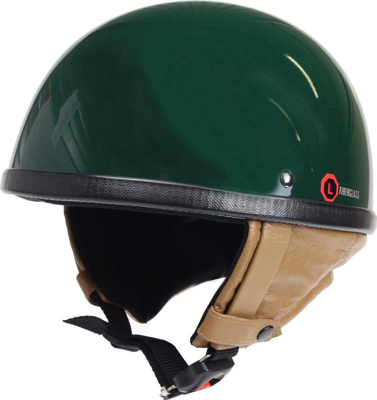 Redbike RB-500 Pothelm - Retro Motorhelm - Race Groen - maat XL
