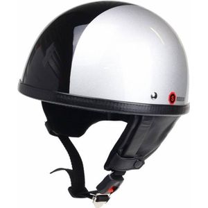 Redbike RB-500 pothelm zilver-zwart maat L