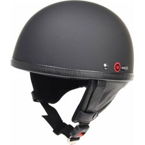 Redbike RB-500 Pothelm - Retro Motorhelm - Mat Zwart - Maat XL