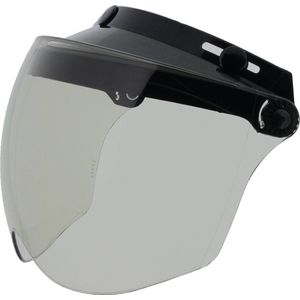 Flip-Guard - Opklapbaar Vizier - Light Smoke Helmvizier - 3 Druk Knopen - Zonneklep met Scherm
