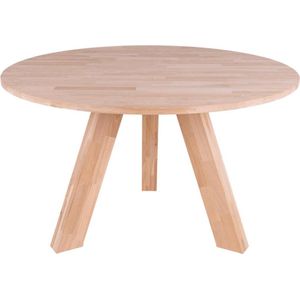 MaximaVida ronde eikenhouten eettafel Minsk 130 cm- naturel FSC eikenhout