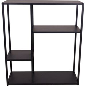 MaximaVida metalen wandkast Finn - 90 x 35 x 100 cm zwart