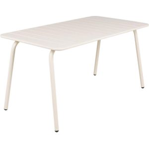 Metalen tuintafel Max ivoor