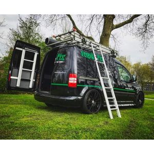 Volkswagen Caddy Aluminium imperiaal | Roll&Fix Spanbanden Systeem | VW Caddy en Maxi 2004+ 2015+ | L2H1