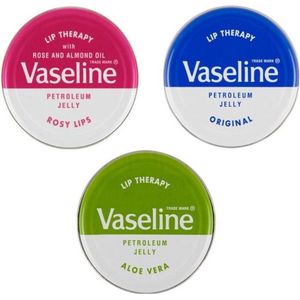 Vaseline lip therapy - 3 delig - Rosy lips, Aloe vera en Original