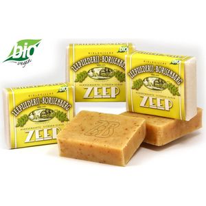 Biologische Citroen-Scrub Zeep - 3 stuks | Handgemaakte verzorgingsproducten van Zeepziederij Borssenburg