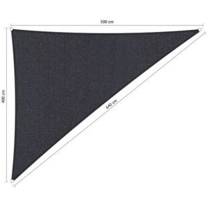 Shadow Comfort 90 graden driehoek 4x5x6,4m DuoColor Carbon grey