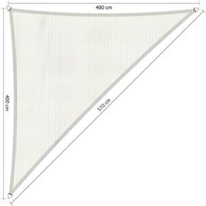 Shadow Comfort 90 graden driehoek 4x4x5.7m Arctic White