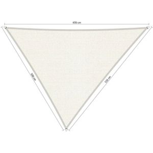 Shadow Comfort driehoek 5x5,5x6m Arctic White