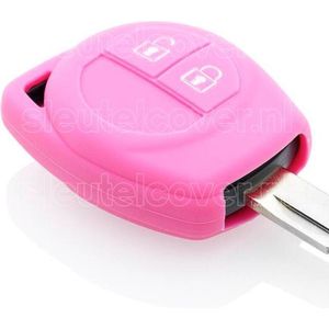 Autosleutel Hoesje geschikt voor Suzuki - SleutelCover - Silicone Autosleutel Cover - Sleutelhoesje Roze