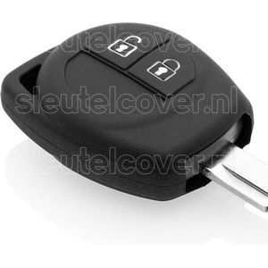 Autosleutel Hoesje geschikt voor Nissan - SleutelCover - Silicone Autosleutel Cover - Sleutelhoesje Zwart