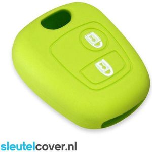 Autosleutel Hoesje geschikt voor Toyota - SleutelCover - Silicone Autosleutel Cover - Sleutelhoesje Lime groen