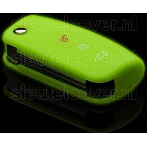 Autosleutel Hoesje geschikt voor Ford - SleutelCover - Silicone Autosleutel Cover - Sleutelhoesje Glow in the dark / Lichtgevend