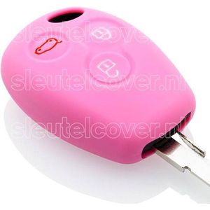 Autosleutel Hoesje geschikt voor Dacia - SleutelCover - Silicone Autosleutel Cover - Sleutelhoesje Roze