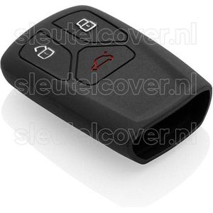 Autosleutel Hoesje geschikt voor Audi - SleutelCover - Silicone Autosleutel Cover - Sleutelhoesje Zwart