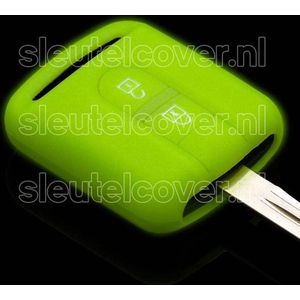 Autosleutel Hoesje geschikt voor Nissan - SleutelCover - Silicone Autosleutel Cover - Sleutelhoesje Glow in the dark / Lichtgevend