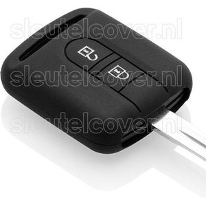 Autosleutel Hoesje geschikt voor Nissan - SleutelCover - Silicone Autosleutel Cover - Sleutelhoesje Zwart
